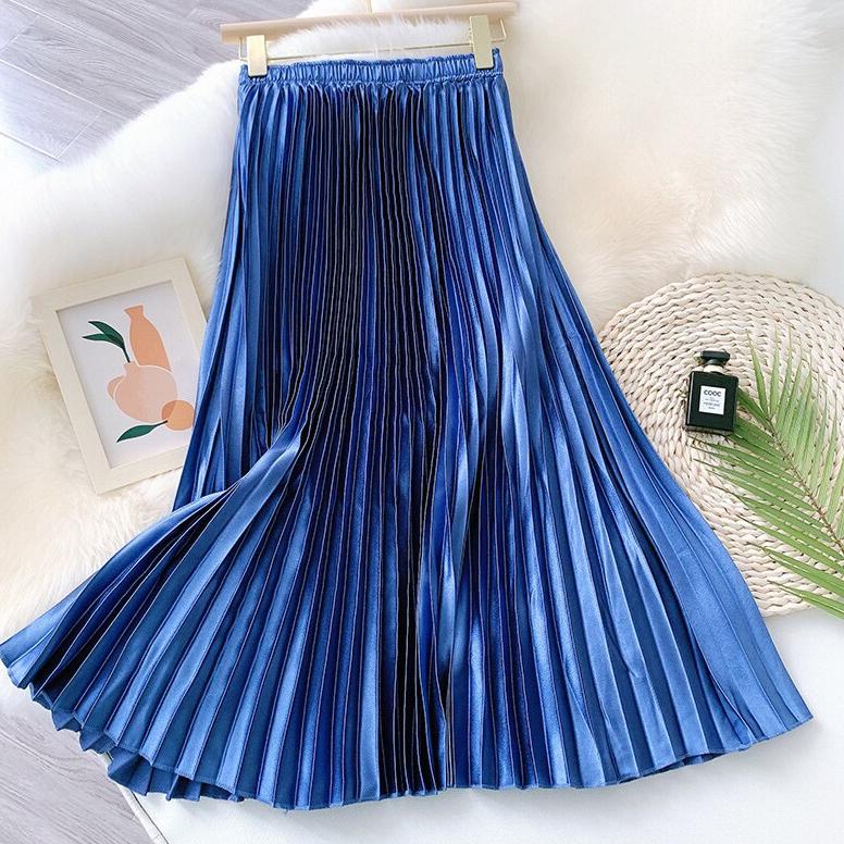 Best Rok Plisket Bludru / Rok Bludru / Rok Velvet Bludru / Rok Plisket Velvet / Pleated Skirt