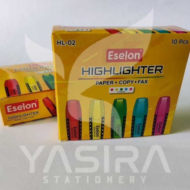 

Flash Sale ( 10 PCS Satu Pack ) Stabilo Vanco / eselon Highlighter Penanda Stabilo