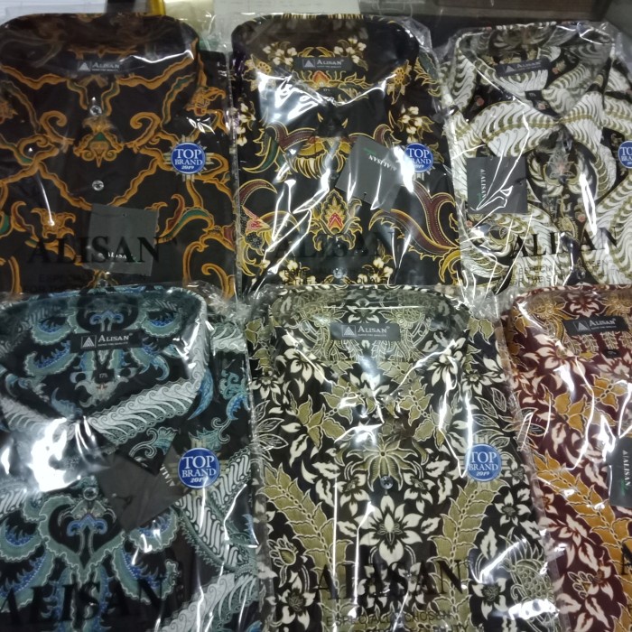 [COD] Kemeja Alisan Batik Lengan Pendek Reguler  Slmfit Size 14.5 - 16 Terbatas
