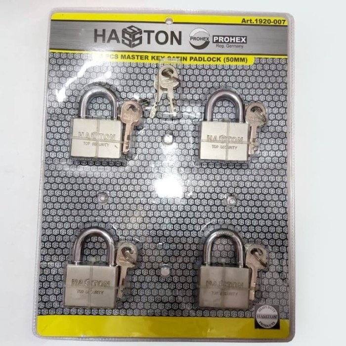 [New] Gembok Set Master Key 50Mm X 4Pcs/ Gembok Rumah/ Gembok Pagar Berkualitas