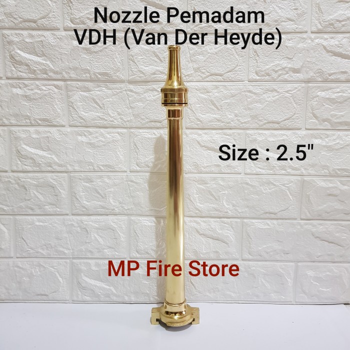 [New] Jet Fire Nozzle Nuzzle Pemadam 2.5 In Vdh Van Der Heyde Kuningan Berkualitas