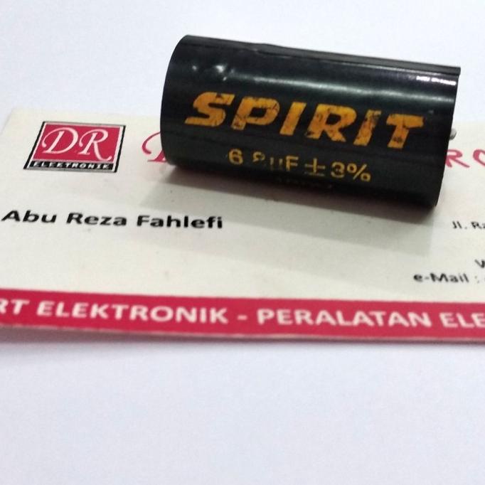 Murah Kapasitor nonpolar bagus Spirit 6,8uf 6,8 6.8uf 6.8mikro 400v 400 volt dre3 Berkualitas