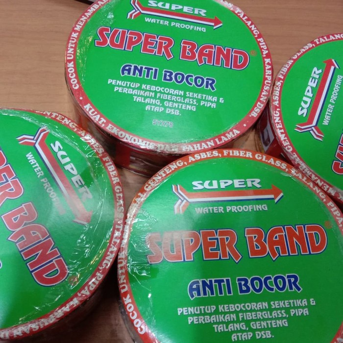 

Lem Lakban Anti Bocor Asbes Superband 5 Cm X 10 Mtr