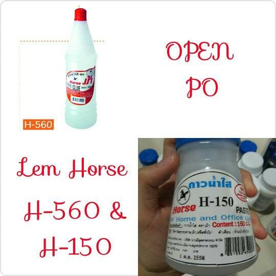 

Lem Horse Glue H-560 560 / Clear Povinal Slime Cup Thai Tesco Bakery