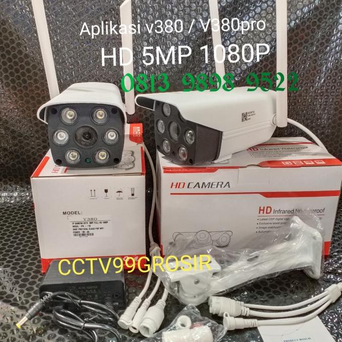 IP Camera Outdoor V380/ V380pro ColorVu Lens 5Mp 1080P