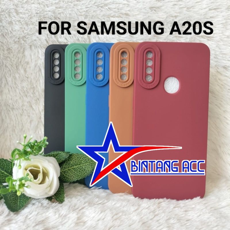 Softcase Macaron Pro camera Samsung A20s Candy Full Color 3D Slikon Tpu Case