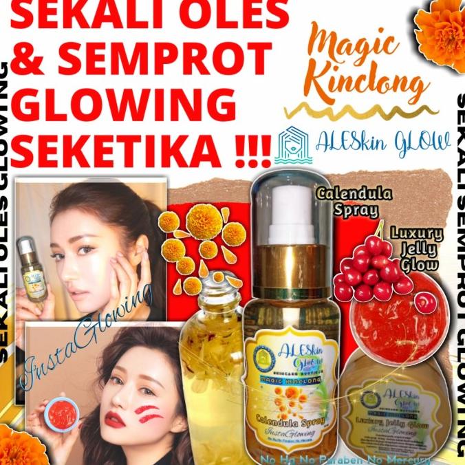 PAKET MAGIC KINCLONG Skincare Cream Glowing Paket Pemutih Wajah Korea