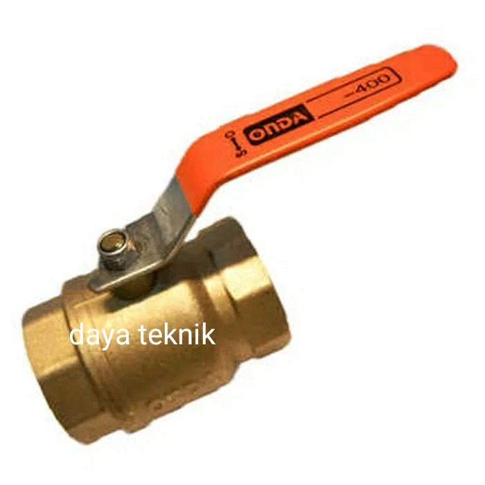 [Original] Ball Valve Onda 1-1/2 - Stop Kran Kuningan Onda 1 1/2 Terbatas