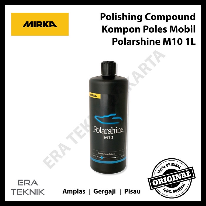 ✅COD Polishing Compound Mirka Polarshine M10 1L Kompon Poles Mobil Otomotif Terbatas