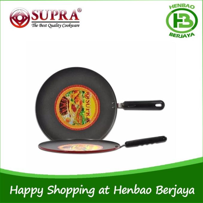 Supra Round Grill Pan 30cm Alat Panggangan Teflon Wajan Datar Sate