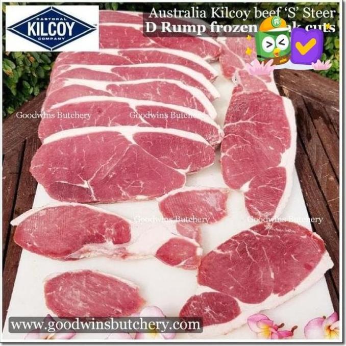 

3Kg Beef D Rump S (Steer) Australia Kilcoy Frozen Half Cut Original Inyongstore25