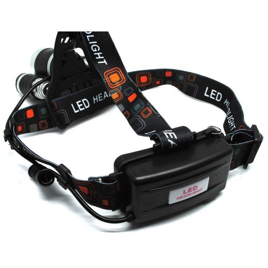 Senter Kepala Headlamp 3 Led Cree Xm-L 3T6 - Cree Xm-L T6 5000 Lumens - Zan