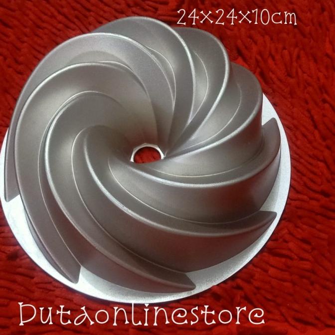 Signora Marissa Pan Loyang Marmer Cake Tulban Champagne Gold Preloved