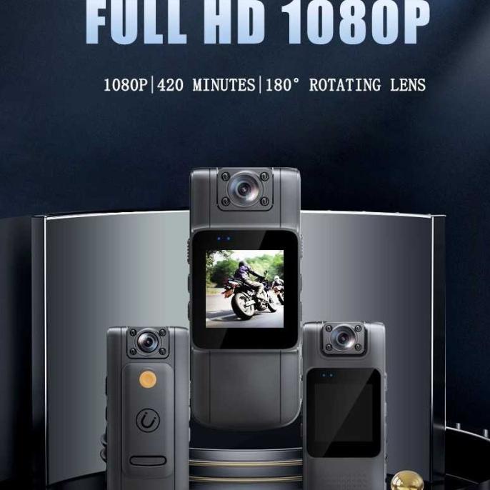 

Body Cam Mini Camera Full HD 1080P Rotating Lens 1000mAh JOZUZE