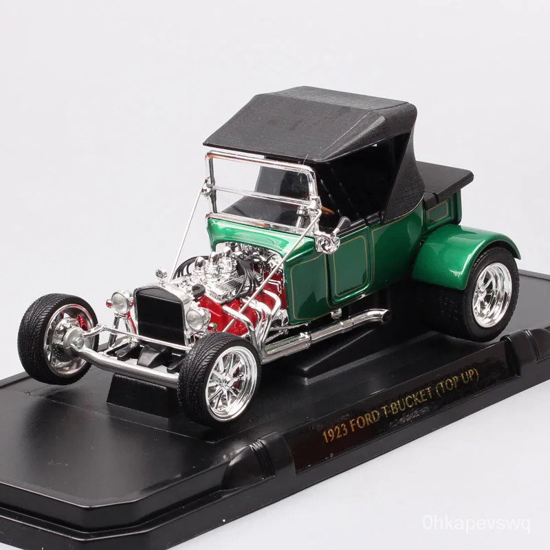 1/18 Road Signature Klasik Vintage 1925 Ford T-bucket T Model A Top Up Diecast Mainan Kendaraan Skal