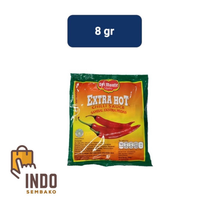 

Delmonte Saus Sambal Sachet Dus 480 Sachet X 8G / Delmonte Pedas Sak