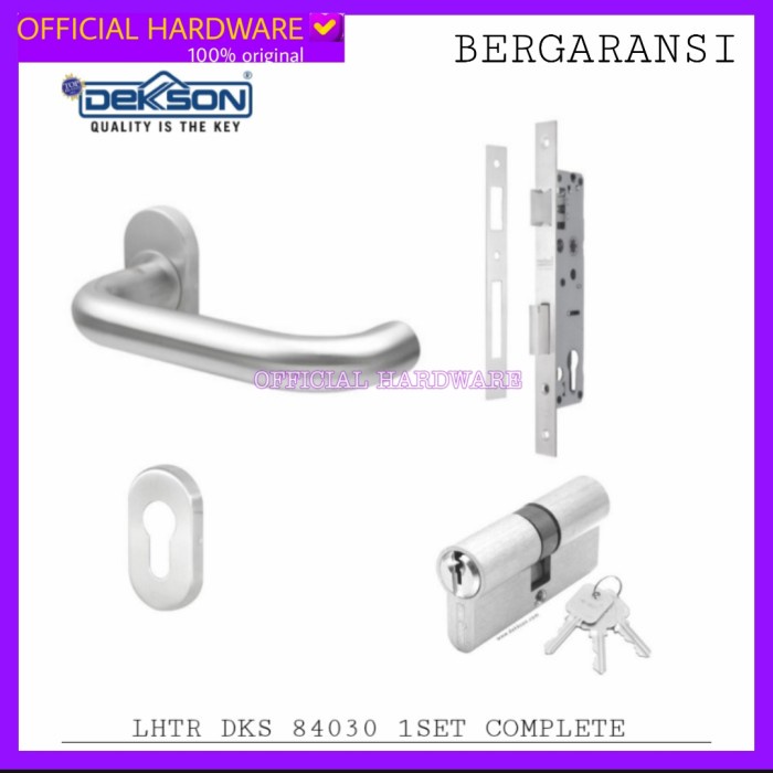 ✅Ori Promo Kunci Pintu Dekson Deluxe 84030 1Set Original / Gagang Pintu Diskon