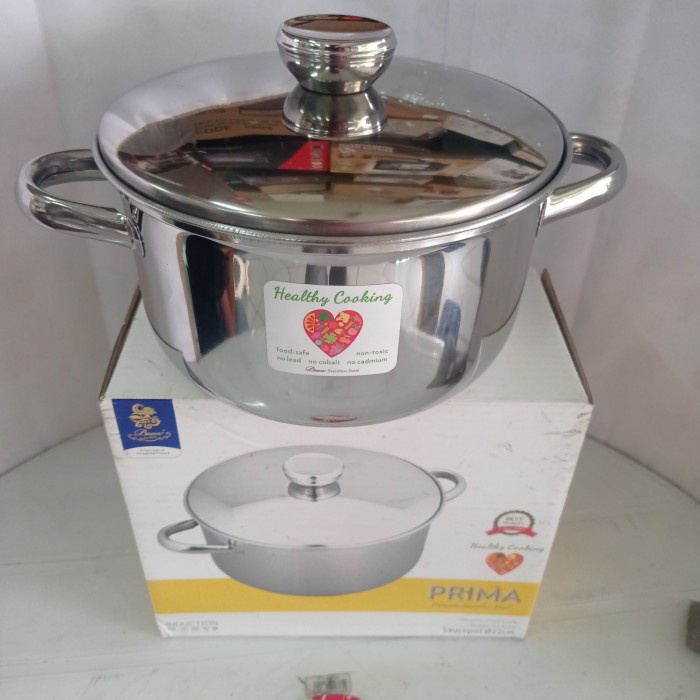 ✅Original Panci Bima Stainless Stell 22Cm / Bima Panci Prima Berkualitas