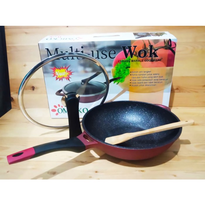 ✅Original Wajan/Penggorengan Multi-Use Wok 32 Cm Omicko Limited