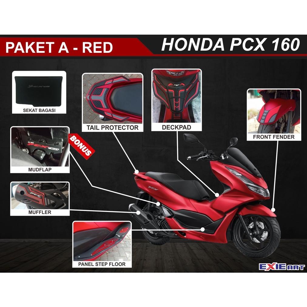 Ready PAKET KOMPLIT PROTECTOR PCX 160 - FULL SET AKSESORIS HONDA PCX 160