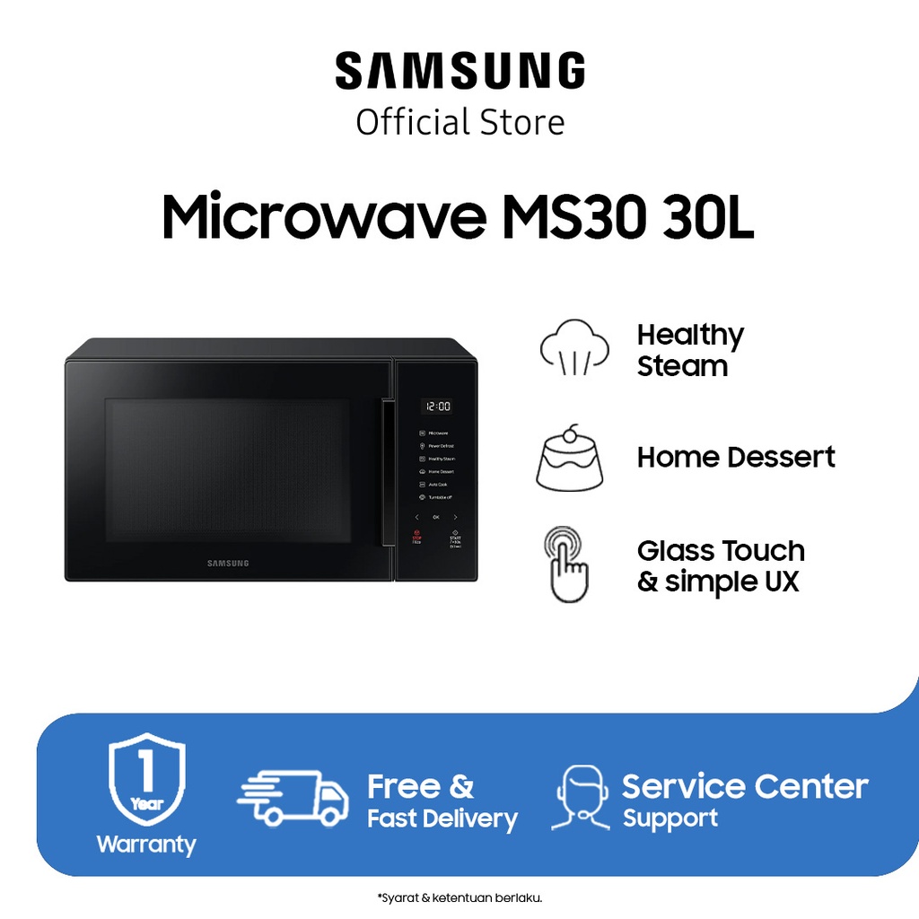 Samsung Microwave Solo, 30 L - MS30T5018UK