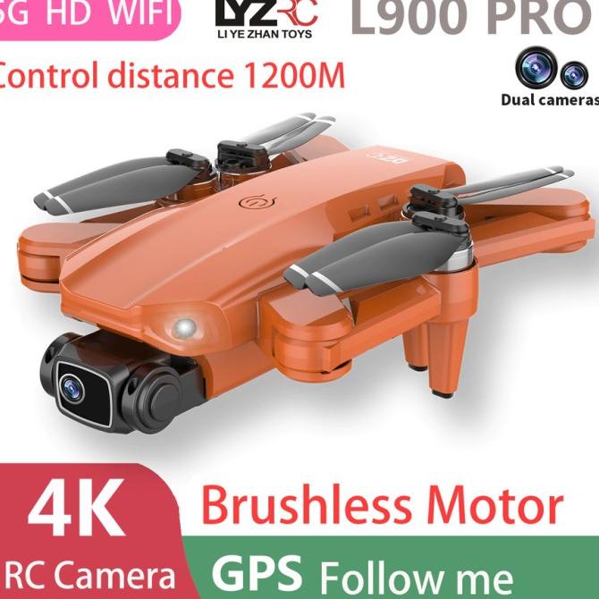 Terbaik L900 Pro Se Gps Drone 4K Dual Hd Camera Rc Distance 1200M Backpack Terbaik