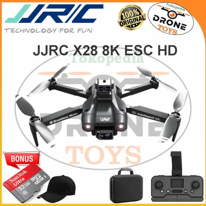 New Jjrc X28 Drone Gps 5G Wifi Fpv Brushless Drone Quadcopter Rtf Pengiriman Cepat