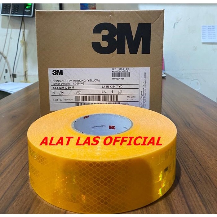 

✨Ready 3M Scotchlite Reflective 983-71 Es Yellow Sticker Mobil 3M Kuning Limited