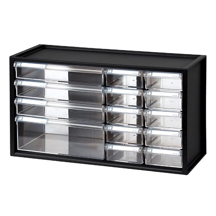 

✨Ready Lemari Barang Kecil A9-1310 Shuter Small Parts Cabinet Hitam Diskon