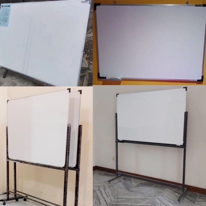 

✨Sale Whiteboard Standing 70 X 50 Nonmagnet Limited