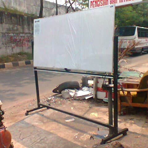 

✨Sale White Board Double Face 90X180Cm Standing Berkualitas
