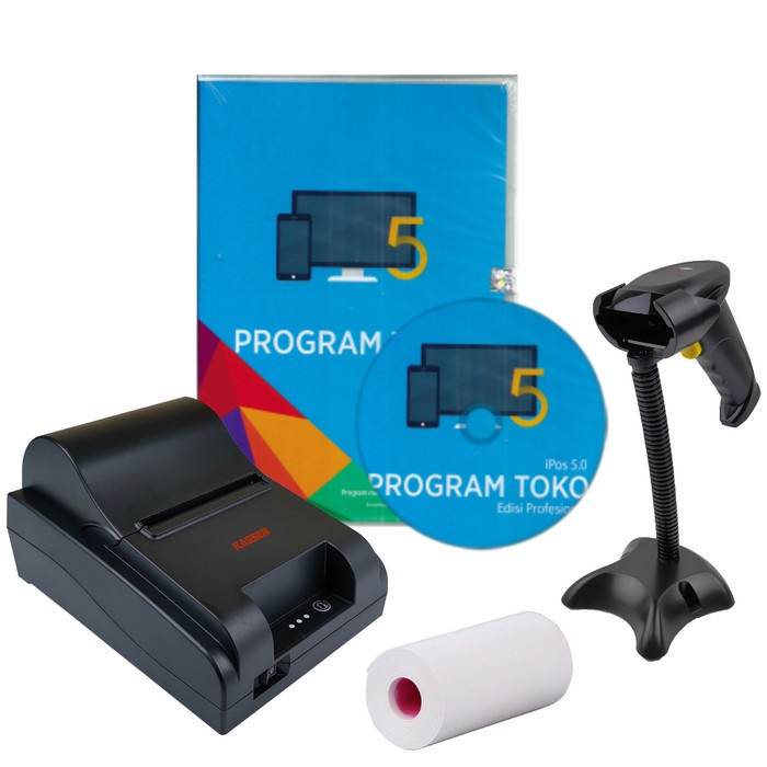 ✨Ready Paket Ipos 5 Profesional Kasir Free Printer 80Mm Dan Scanner Barcode Diskon