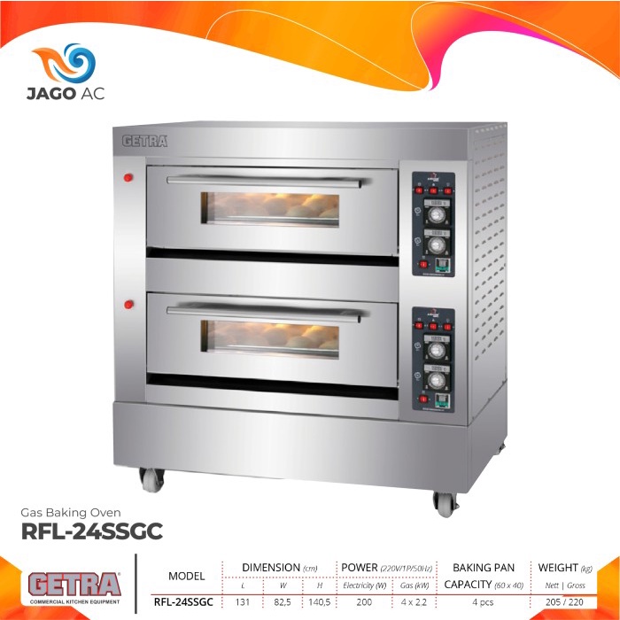 ✨Original Getra Gas Baking Oven Rfl-24Ssgc / Rfl 24Ssgc / Rfl 24 Ssgc Terbatas