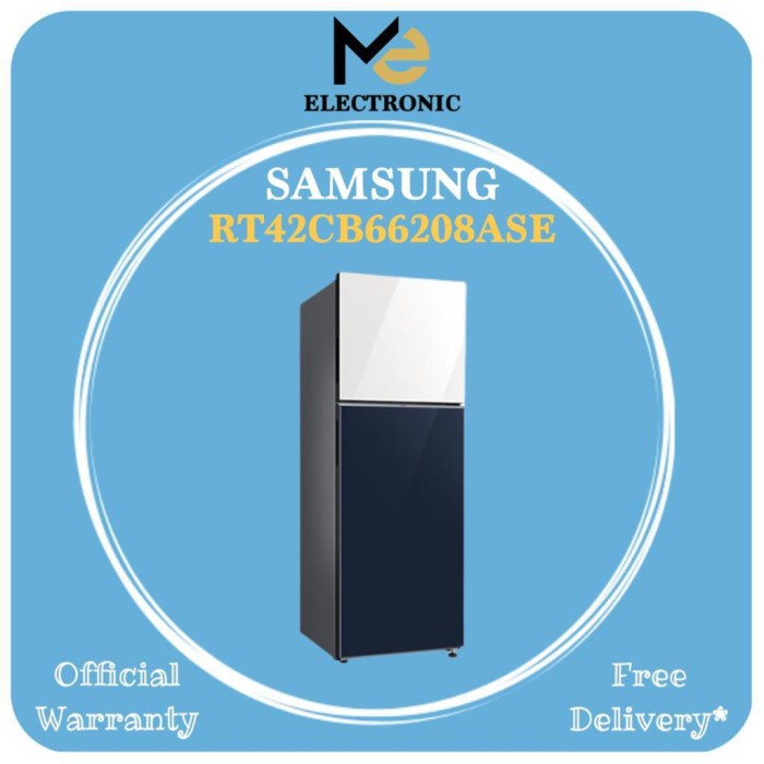 ✨Original Samsung Rt42 Kulkas Bespoke Ungkep 2 Pintu Rt42Cb66208Ase 415 L Rt42Cb Limited
