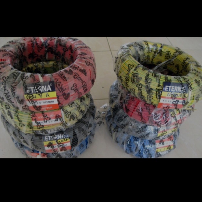 ✨New Ori Kabel Eterna Nya 1X2.5Mm 100 Meter/Kabel Tunggal Eterna 1X2.5Mm 100M Berkualitas