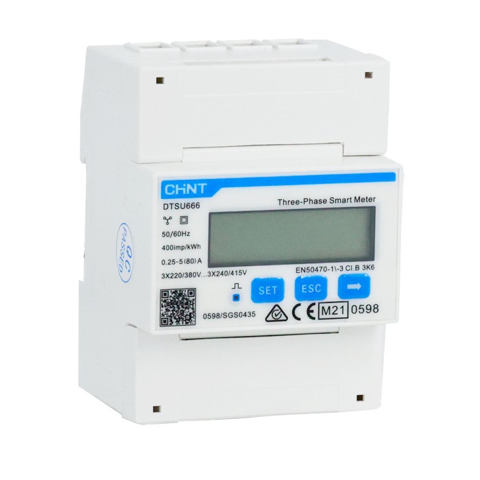 ✨Ori Chint Dtsu666 Three Phase Din-Rail Meter 3P4W 400V 580 Diskon