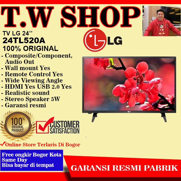✨New Lg Tv Led 24Tl520A Diskon
