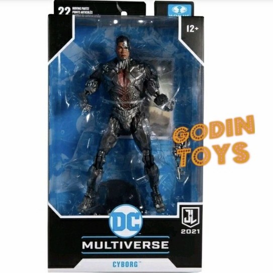 ✨New Mcfarlane Dc Comics Cyborg Zack Synder Justice League Terbaru