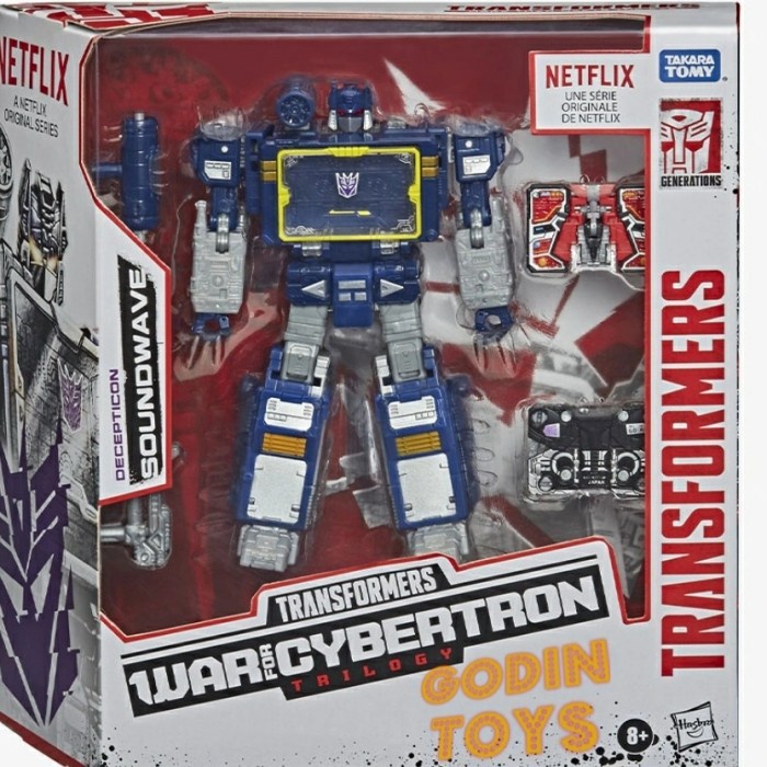 ✨New Transformers Soundwave War For Cybertron Trilogy Ravage Laserbeak Terbaru