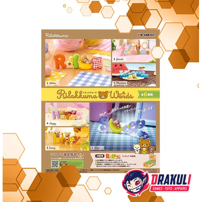 ✨Baru Toys Re-Ment Rilakkuma Words Set Of 6 Berkualitas