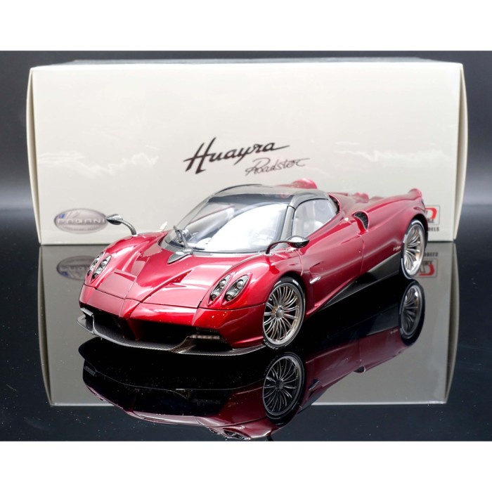✅Termurah 1/18 Lcd Pagani Huayra Roadster Red Blue Diecast Miniatur No Autoart Limited