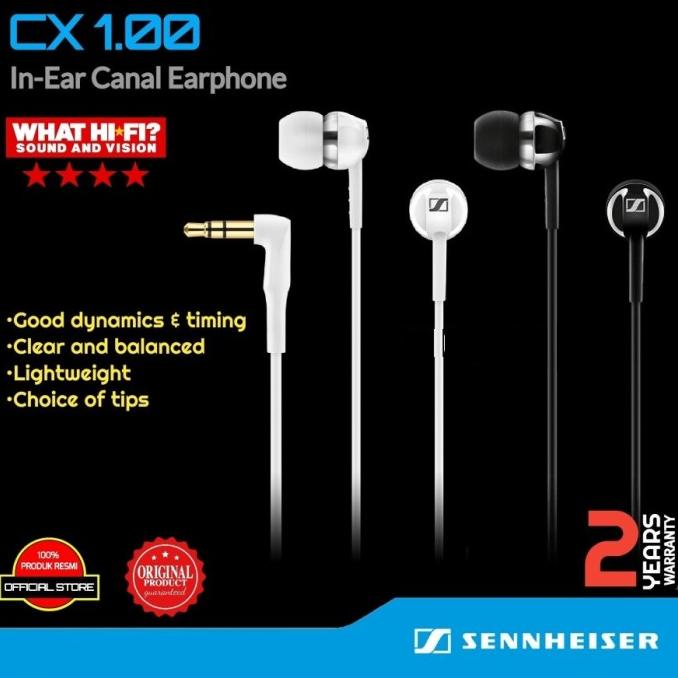 Sennheiser CX1.00 : Sennheiser In Ear Earphone Cx 1.00