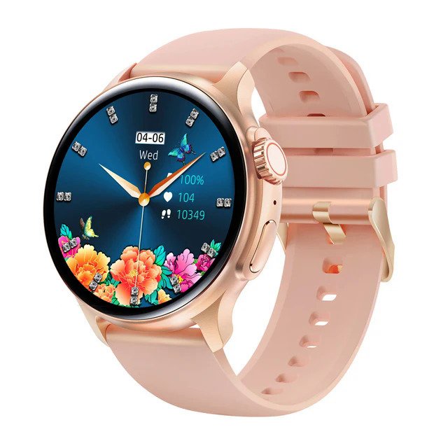 K58 AMOLED Smart Watch Men Bluetooth Call Siri Voice Assistant With Rotate Button 24H Heart Rate Blo