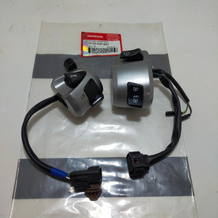 ✨Baru Saklar Holder Kanan Kiri Tombol Stater New Scoopy Fi Esp K2F 2021 Terbatas