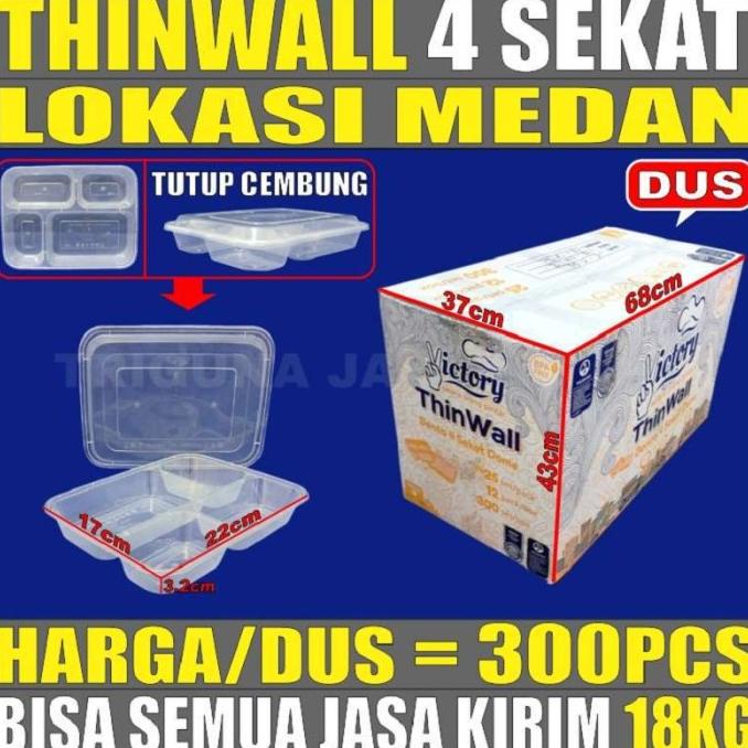 

best seller] Thinwall Sekat 4 Cembung Dome Victory Ktk Bnto Dus Smua Jasa Krm Medan