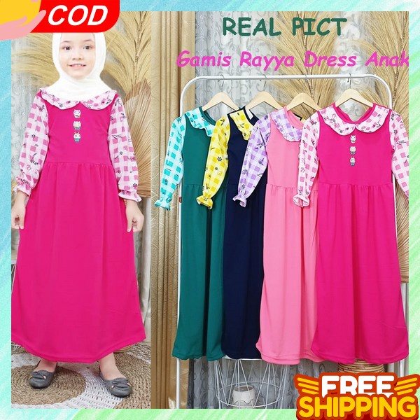 Gamis Pesta Anak Perempuan Murah Baju Gamis Anak Perempuan Remaja Usia Tanggung Pakaian Muslim Anak 