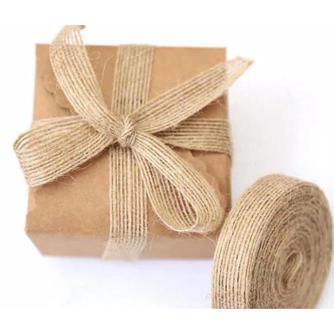 

Silahkan Order] 50 Cm Pita Tali Goni Gaya Vintage Hiasan Box Kado Hampers Souvenir