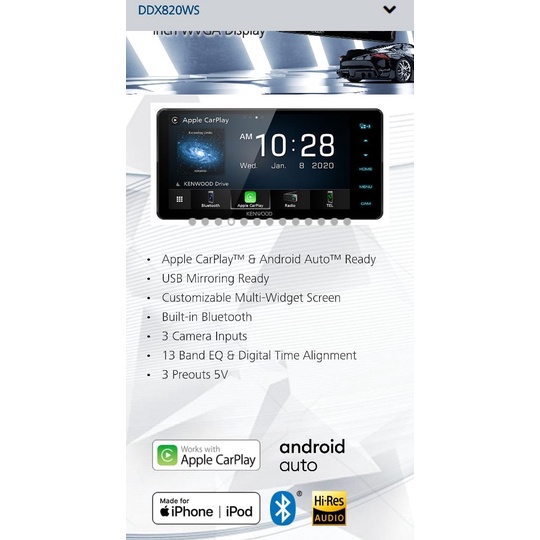 ✅Ori Headunit Kenwood 820Ws Or 8020S Terbatas