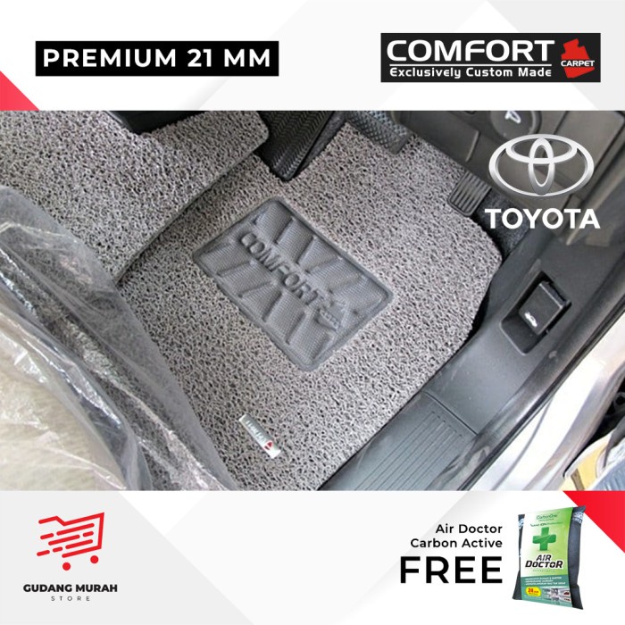 ✅New Ori Karpet Mobil Comfort Toyota Calya / Sigra 3Baris Premium Heelpad Diskon