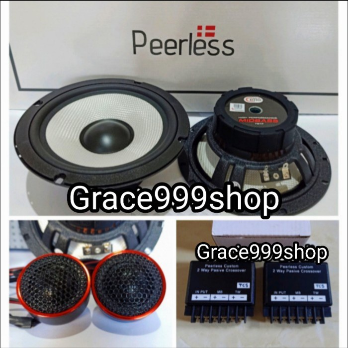 ✅Ori Speaker Split 2Way Peerless Custom Tc5.1 6.5Inch Terbaru